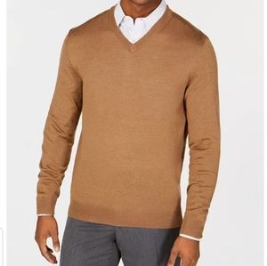 Club Room solid V-neck merino wool blend sweater